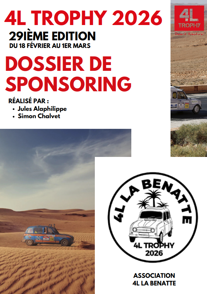 dossier sponsoring 4L trophy